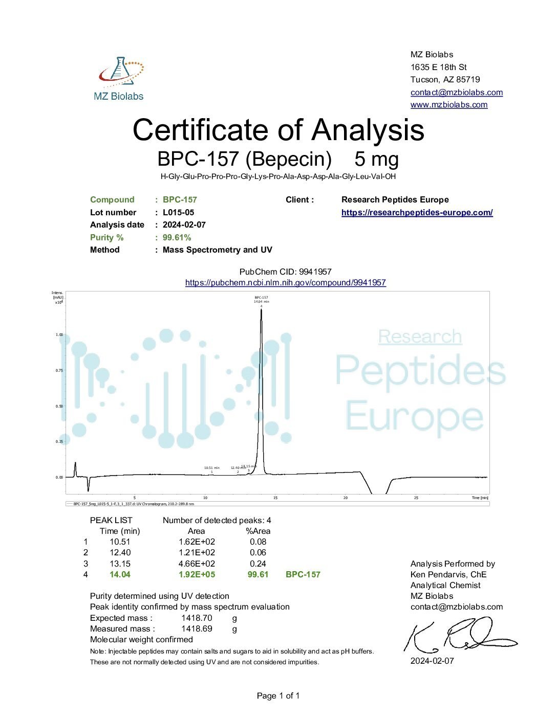 BPC-157 5mg - Image 2